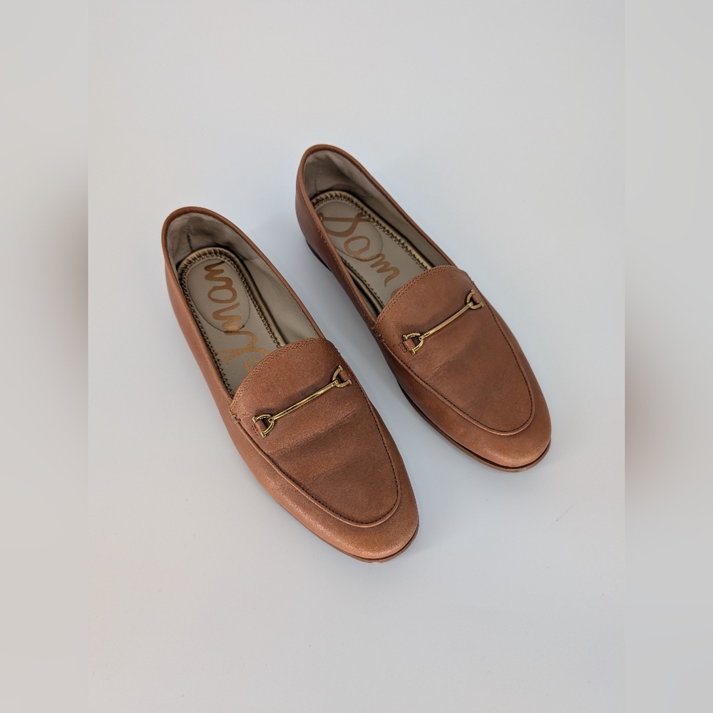 Sam Edelman Luce Horsebit Loafer Flats | Size 9.5 | Tan Cognac Leather - Picture 4 of 16